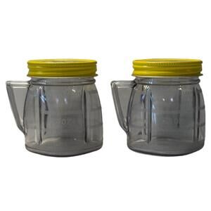 Set of 2 Vintage Oster Osterizer Mini Blend & Store Plastic Blender Container